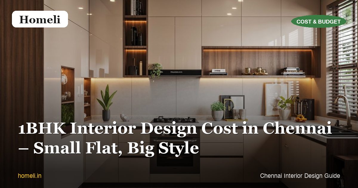 1BHK Interior Design Cost in Chennai – Small Flat, Big Style
