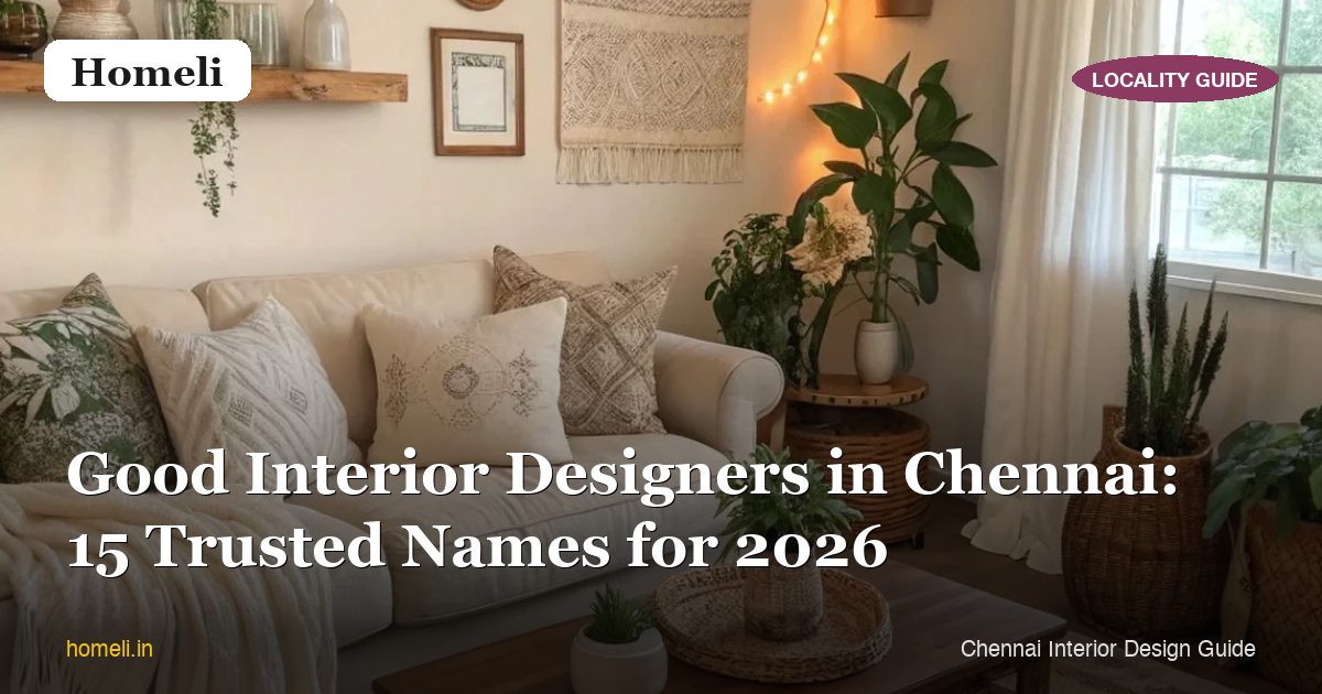 Good Interior Designers in Chennai: 15 Trusted Names for 2026