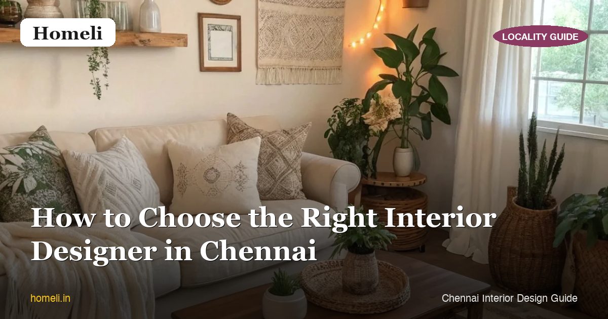 How to Choose the Right Interior Designer in Chennai
