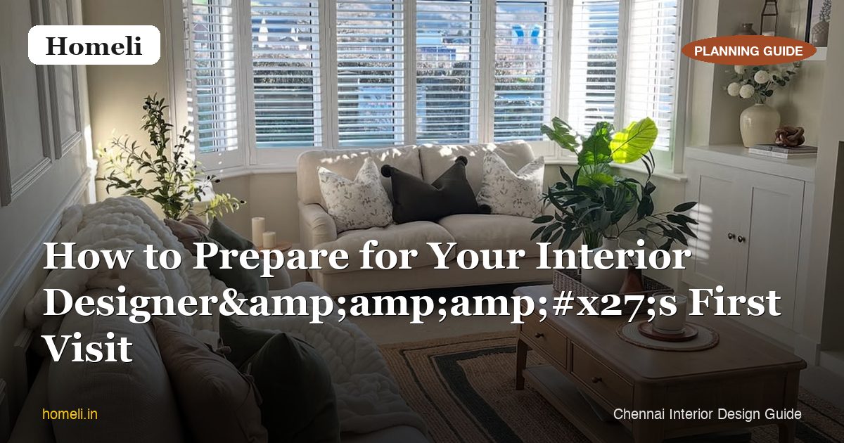 How to Prepare for Your Interior Designer's First Visit