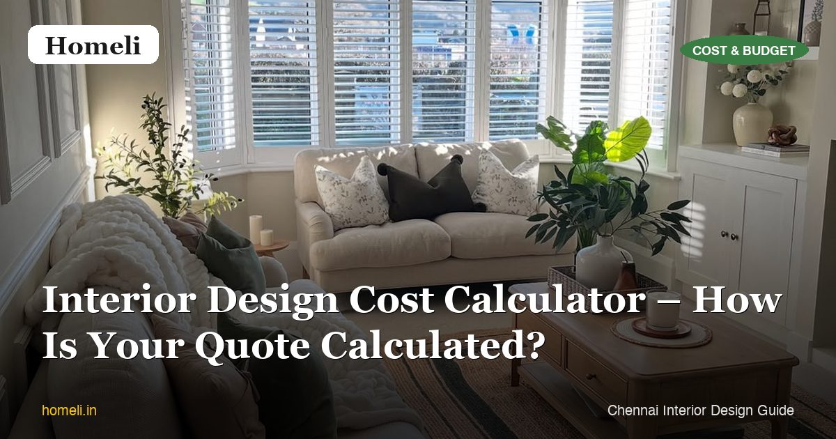 Interior Design Cost Calculator – How Is Your Quote Calculated?