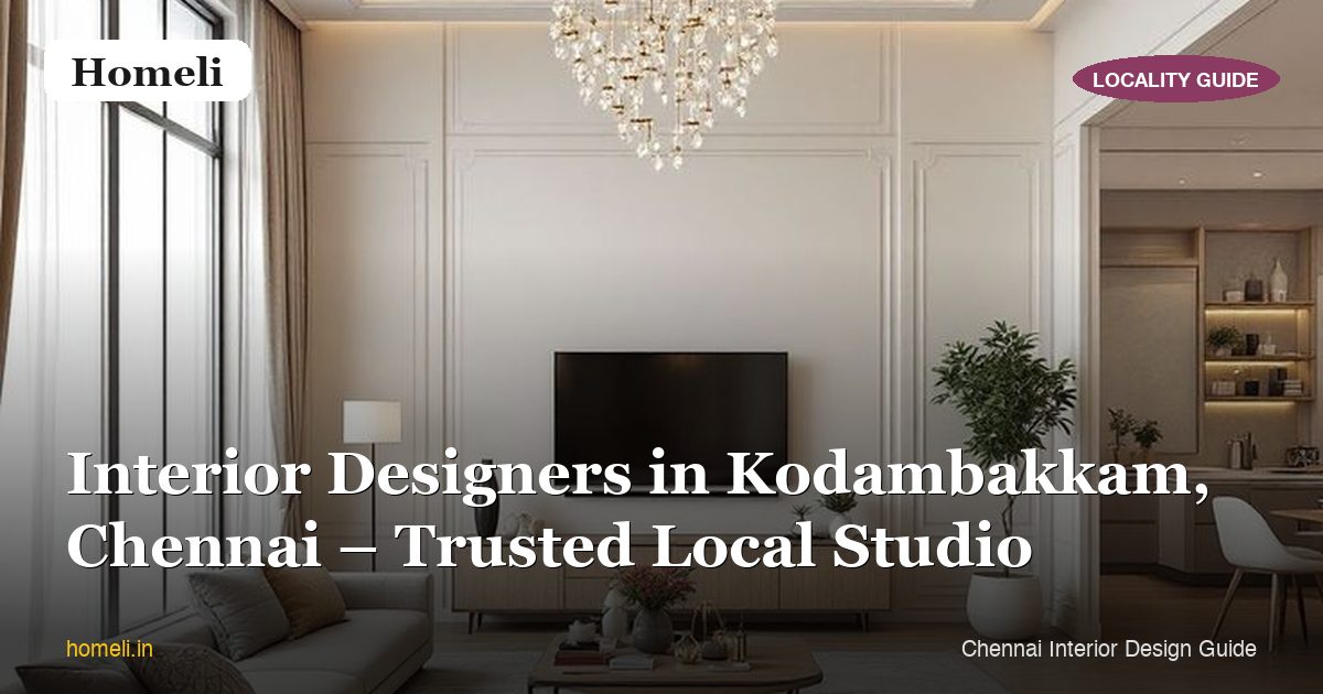 Interior Designers in Kodambakkam, Chennai – Trusted Local Studio