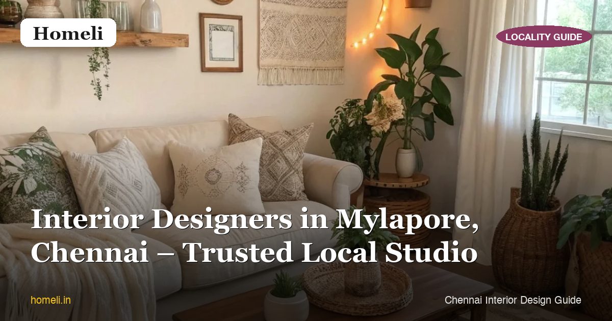 Interior Designers in Mylapore, Chennai – Trusted Local Studio