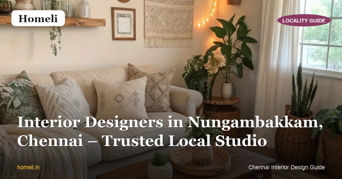 Interior Designers in Nungambakkam, Chennai – Luxury Studio