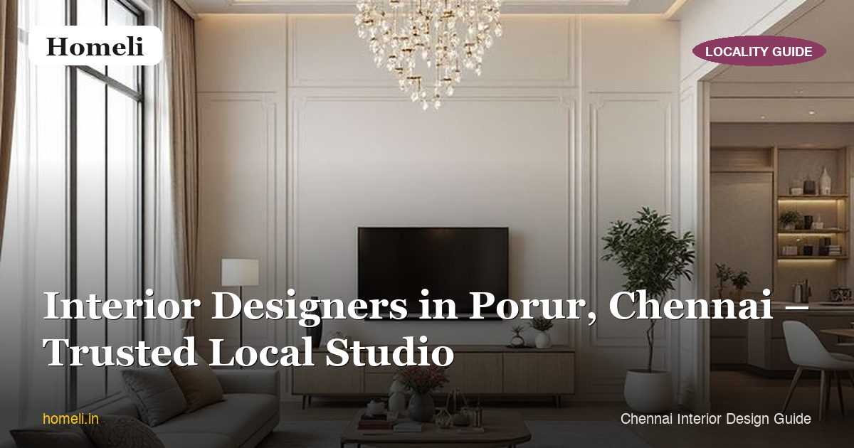 Interior Designers in Porur, Chennai – Gated Community Specialists