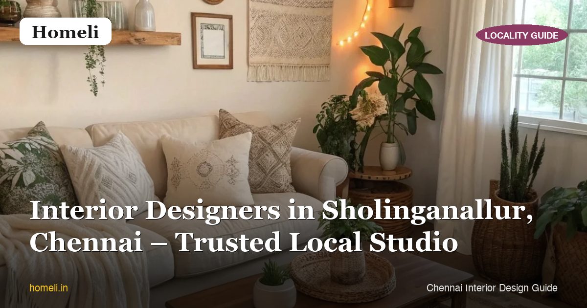Interior Designers in Sholinganallur, Chennai – Trusted Local Studio