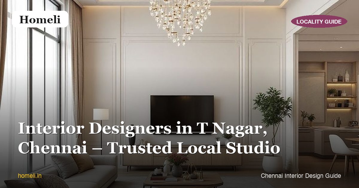 Interior Designers in T Nagar, Chennai – Compact Flat Specialists