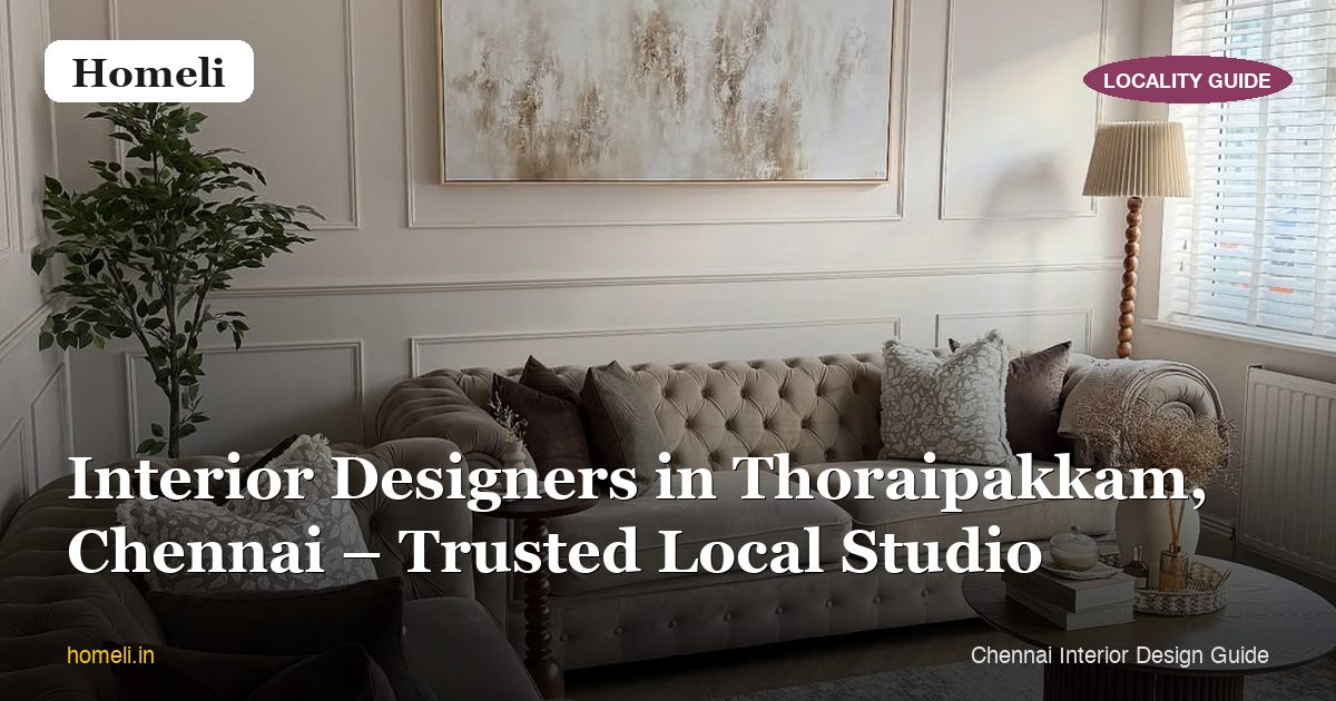 Interior Designers in Thoraipakkam, Chennai – Trusted Local Studio