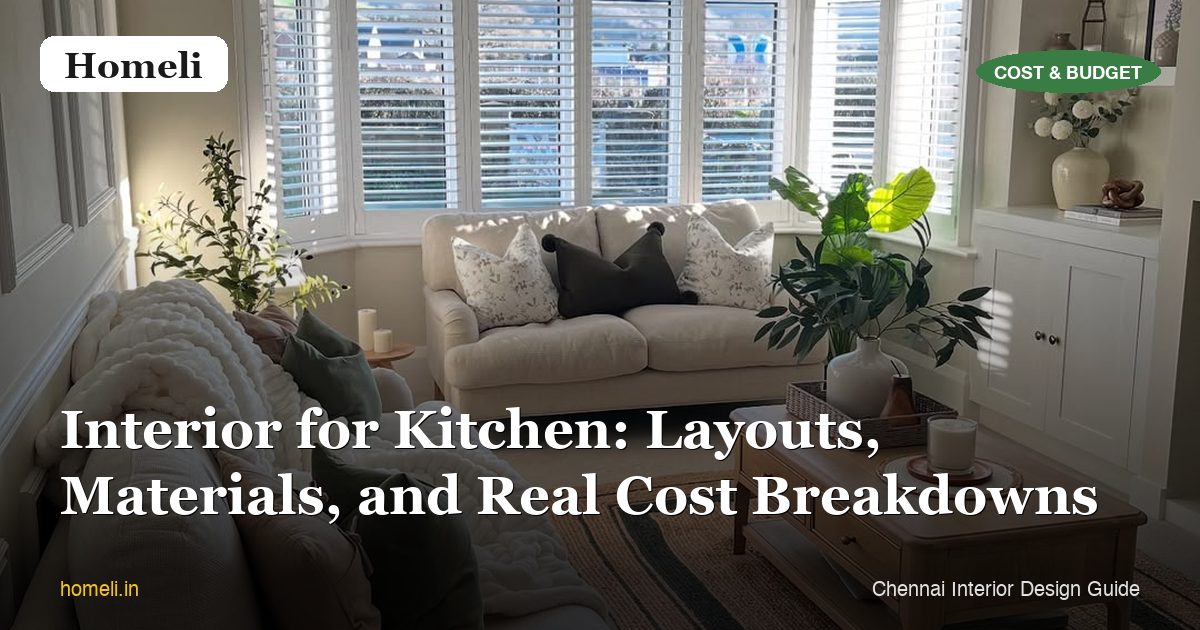 Interior for Kitchen: Layouts, Materials, and Real Cost Breakdowns