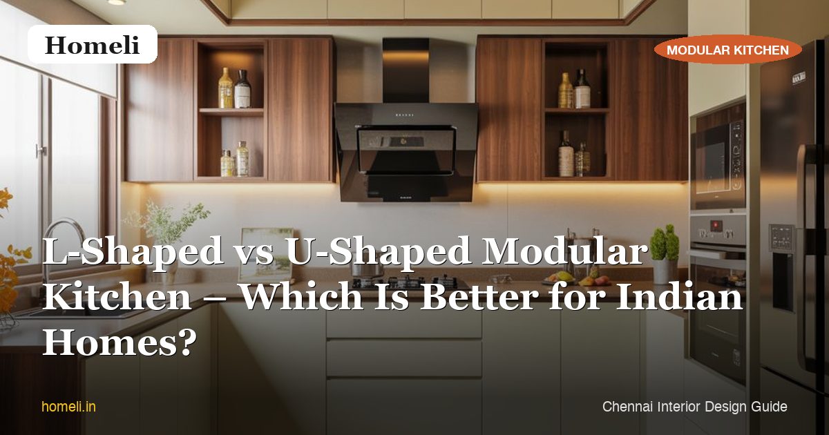 L-Shaped vs U-Shaped Modular Kitchen – Which Is Better for Indian Homes?