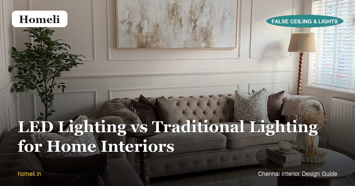LED Lighting vs Traditional Lighting for Home Interiors