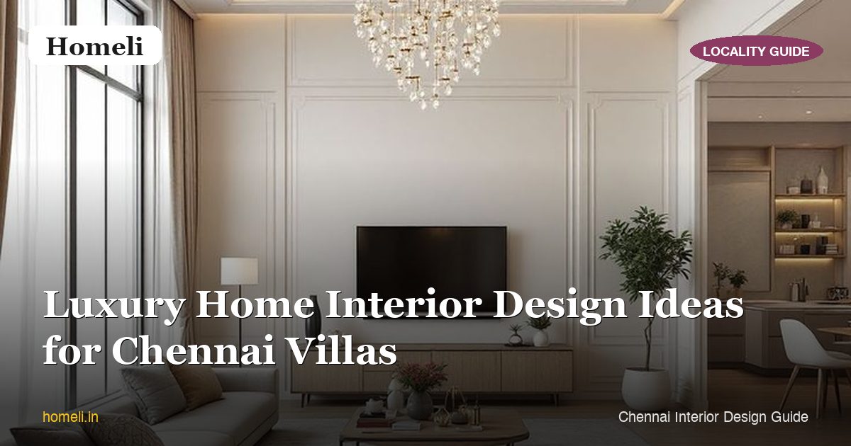 Luxury Home Interior Design Ideas for Chennai Villas