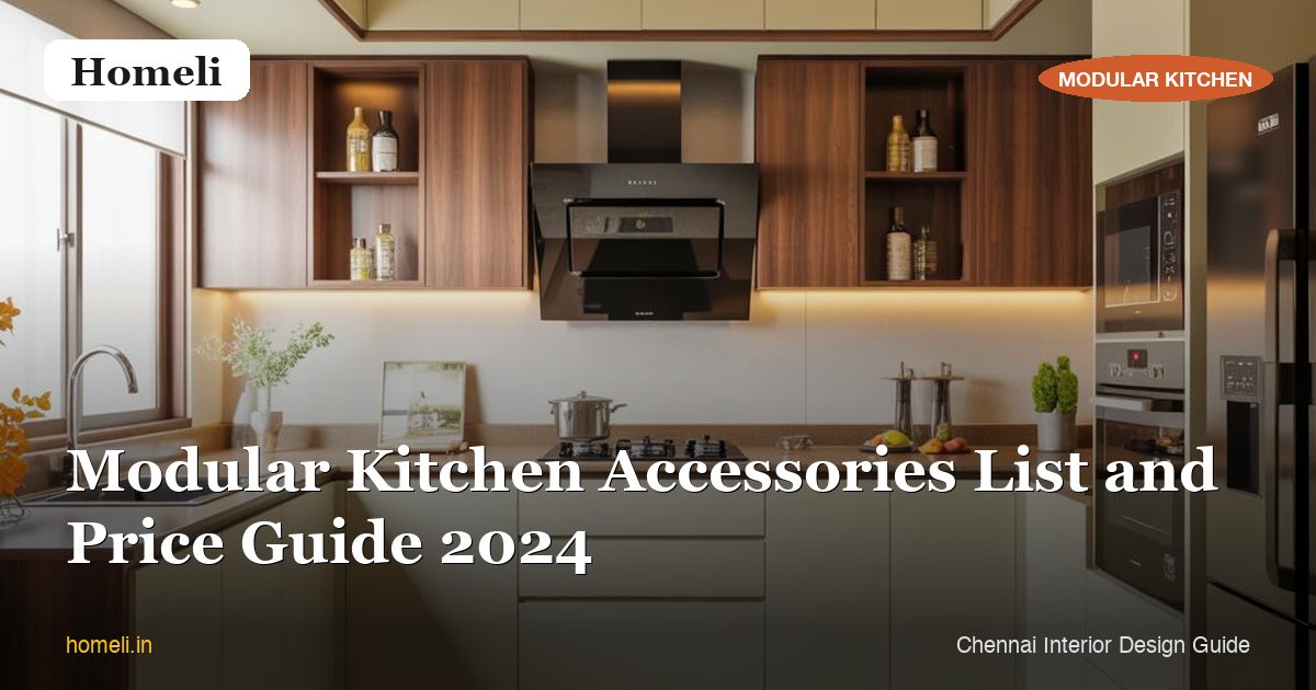 Modular Kitchen Accessories List and Price Guide 2024