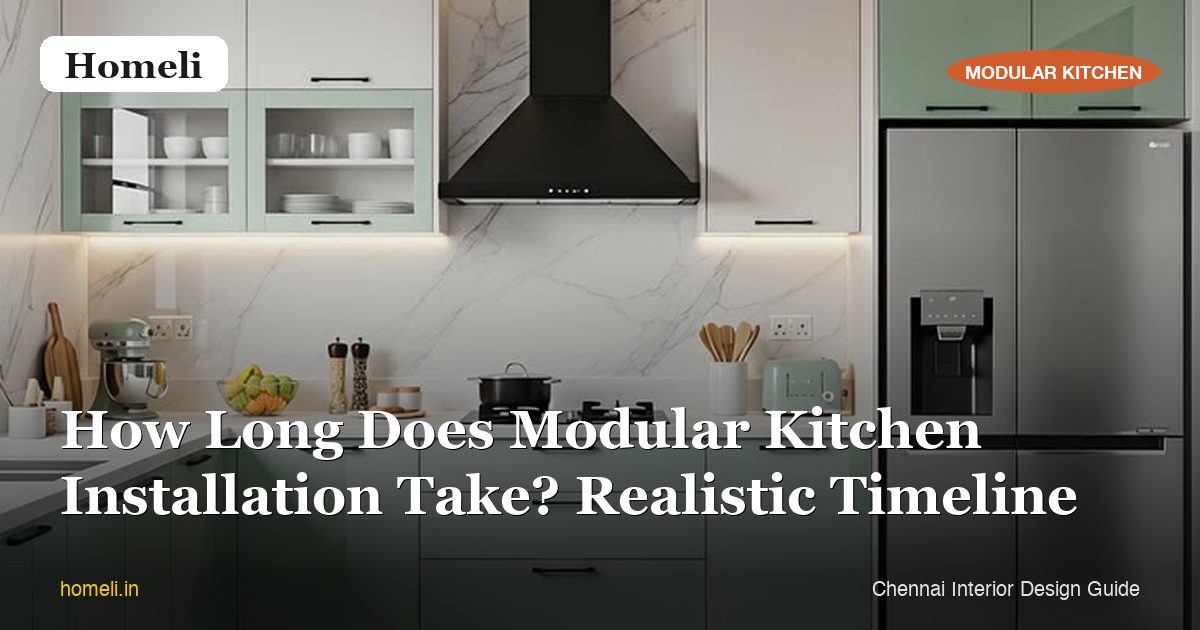 How Long Does Modular Kitchen Installation Take? Realistic Timeline