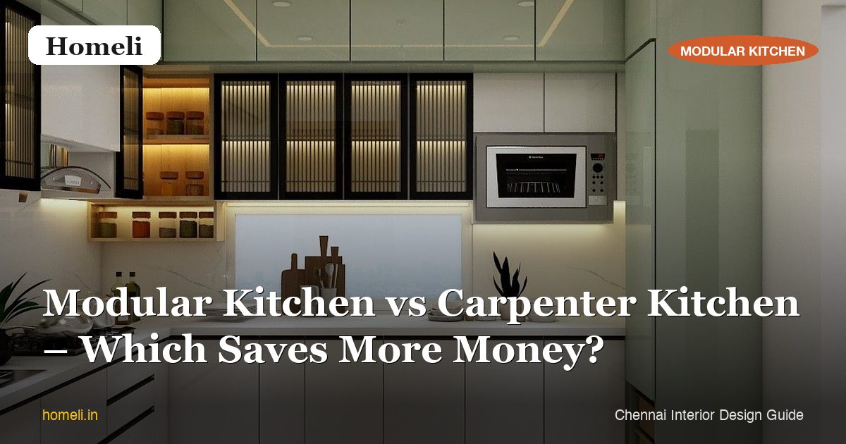 Modular Kitchen vs Carpenter Kitchen – Which Saves More Money?
