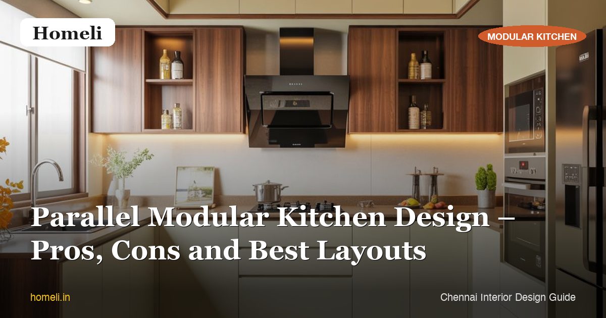 Parallel Modular Kitchen Design – Pros, Cons and Best Layouts