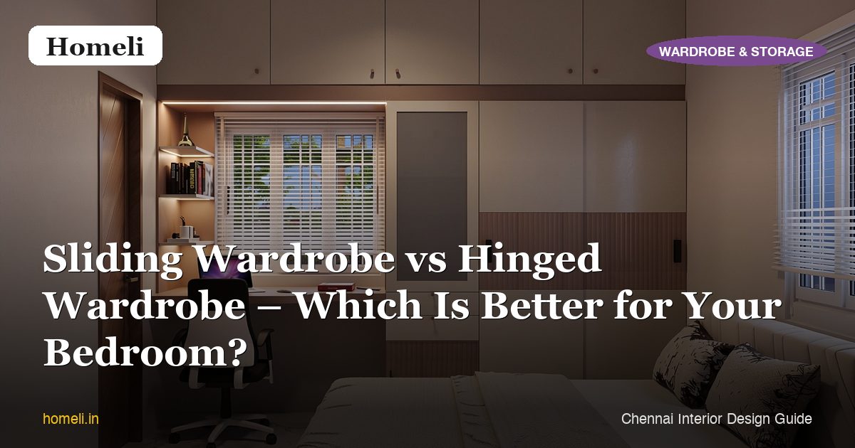 Sliding Wardrobe vs Hinged Wardrobe – Which Is Better for Your Bedroom?