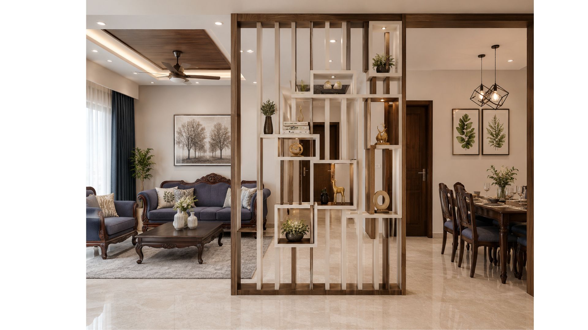 Cosy Family Living Room — interior design idea, Homeli Chennai