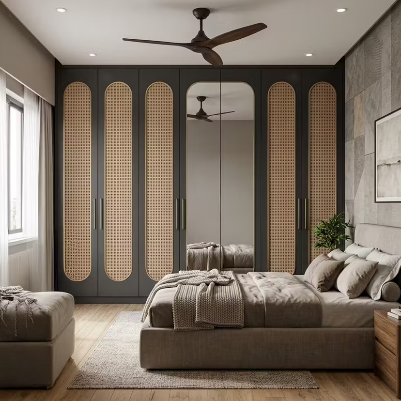 Wardrobe with Integrated Dresser — interior design idea, Homeli Chennai